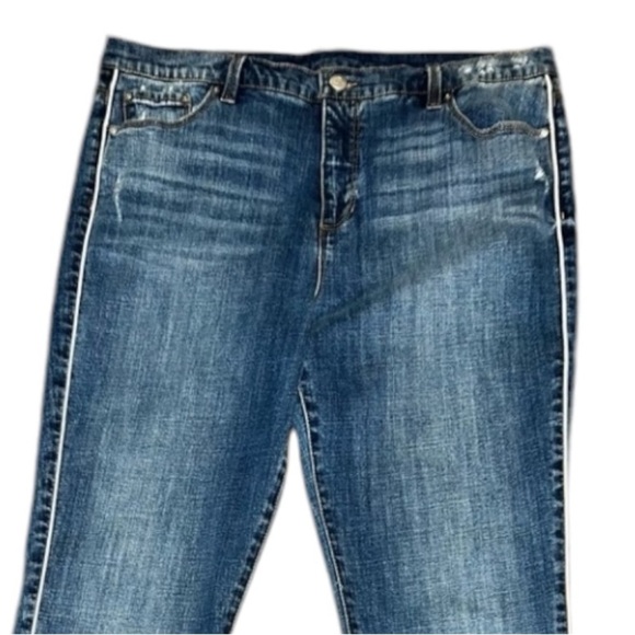 Blue Revival Distressed Frayed Denim Jean Sz.32 - Picture 8 of 10